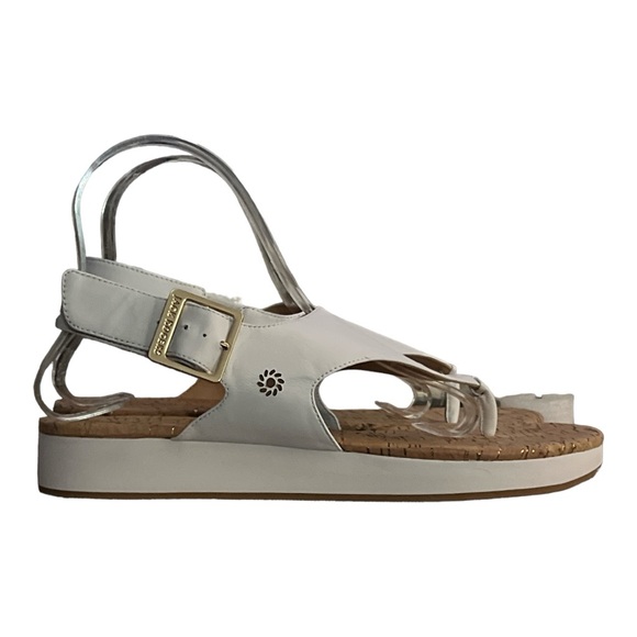 Jack Rodger’s Gwen White Flat Sandal Size 9.5 M Brand New - Picture 5 of 7